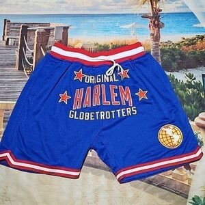 Harlem Globetrotters Triple Double Basketball Shorts‎ Large New
